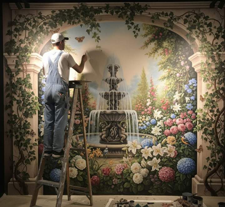 Peinture décorative élégante Pontrieux